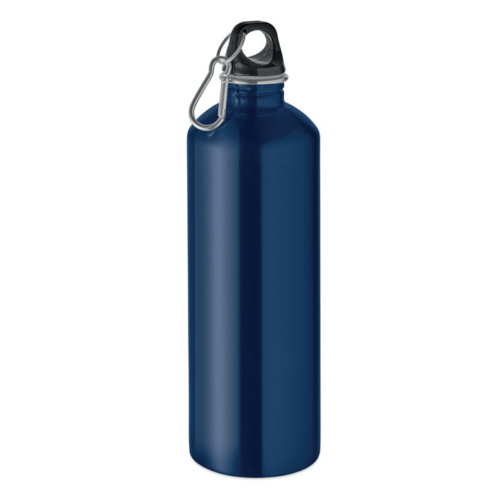 Gourde personnalisable 1 L en inox recyclé Re-One Moss Bleu marine